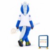 Cute Blue Horse Mascot Costume