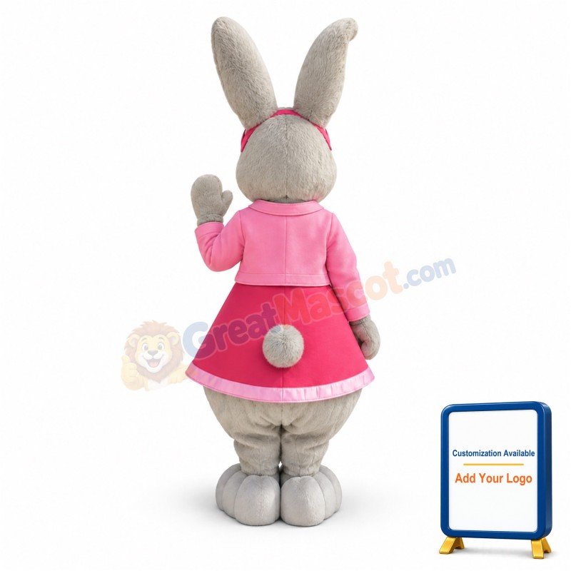 Lily Bobtail Rabbit Mascot Costume