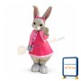 Lily Bobtail Rabbit Mascot Costume