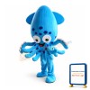Blue Squid Mascot Costume