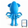 Blue Squid Mascot Costume