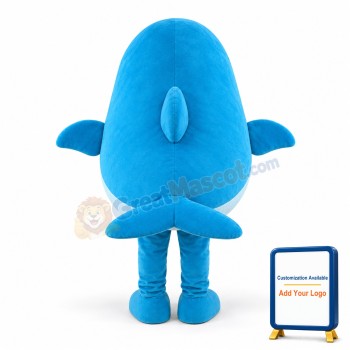 Blue Whale Mascot Costume