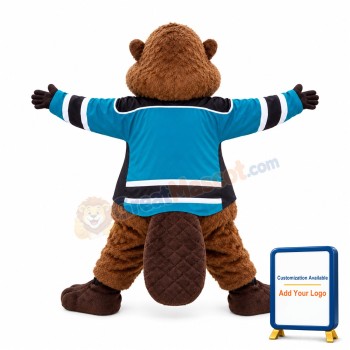 Happy Animal Beaver Mascot Costume
