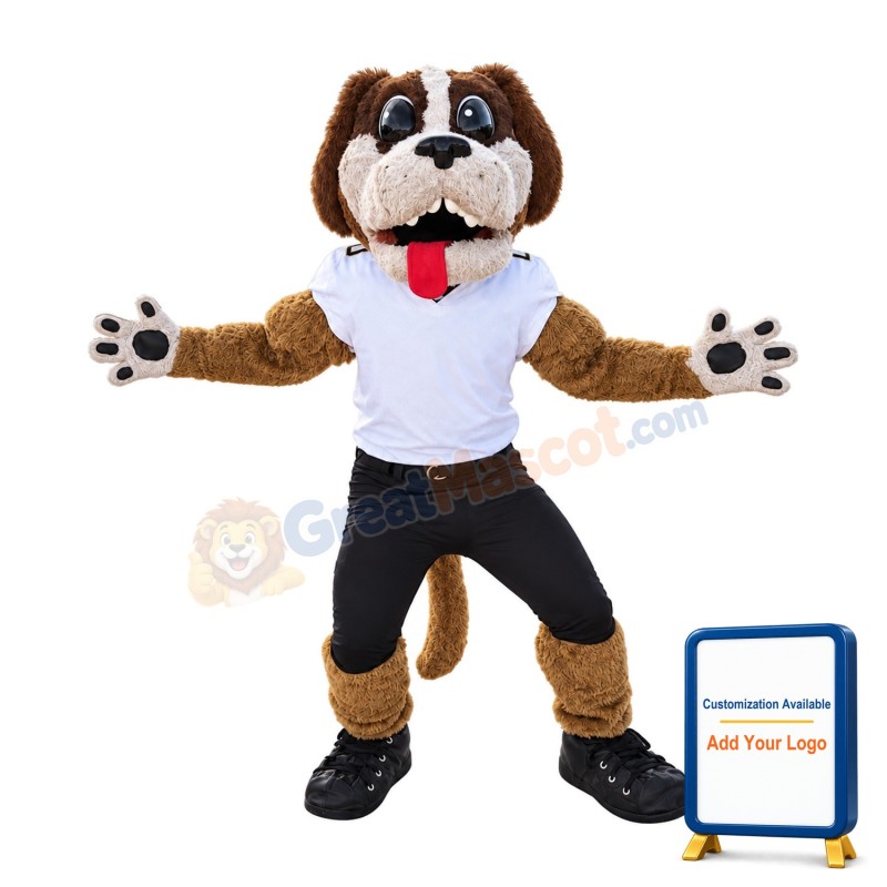 Power Sport College Dog Mascot Costume