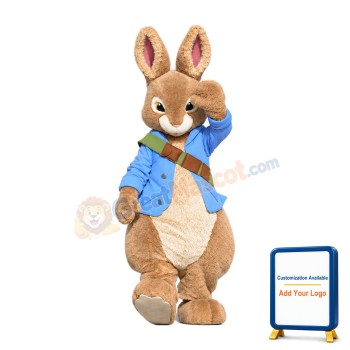 Realistic Peter Rabbit Mascot Costume