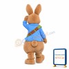 Realistic Peter Rabbit Mascot Costume
