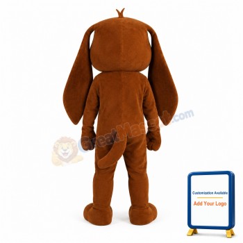 Cute Brown Dog Mascot Costume