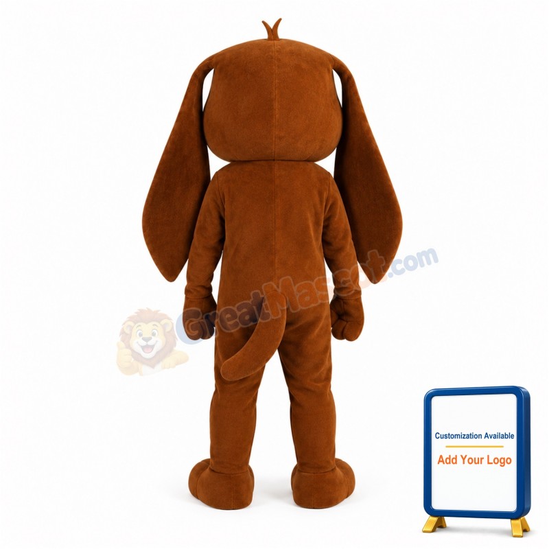 Cute Brown Dog Mascot Costume