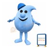 Blue Water Droplet Mascot Costume