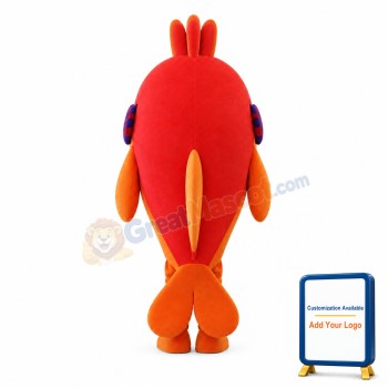 Cute Orange Fish Mascot Costume