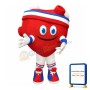 Realistic Heart Mascot Costume