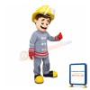 Professional Fireman Mascot Costume