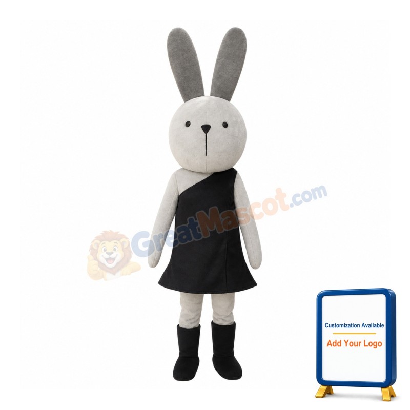 Funny White Rabbit Mascot Costume