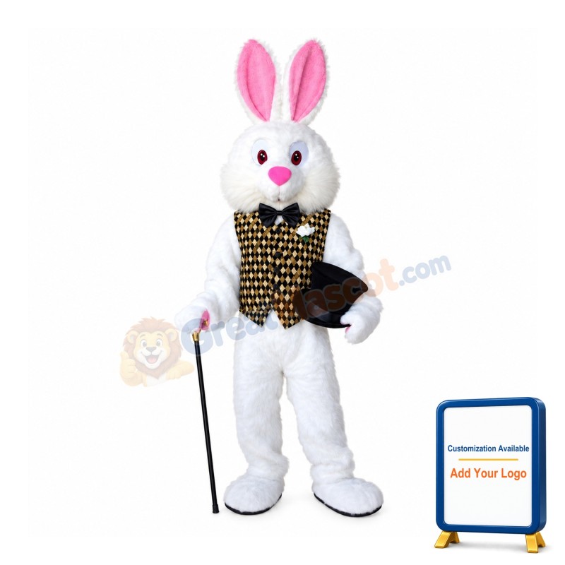 Red Eye Easter Bunny Mascot Costume