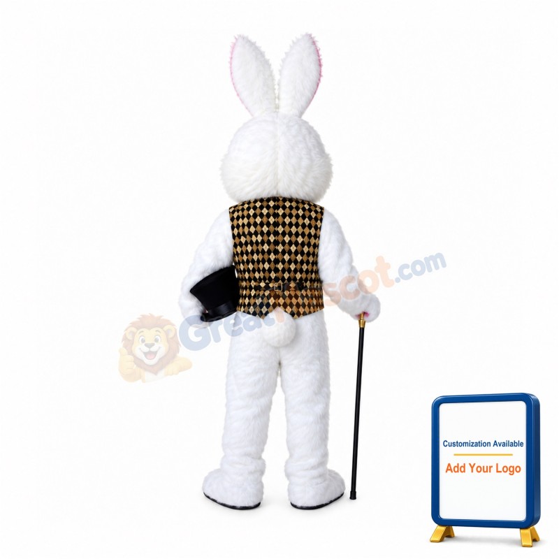 Red Eye Easter Bunny Mascot Costume