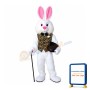 Red Eye Easter Bunny Mascot Costume