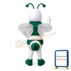 Sport Green & White Bee Mascot Costume