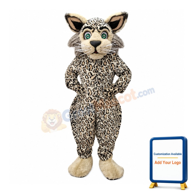 Friendly Leopard Mascot Costume