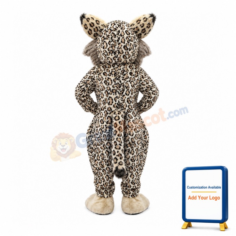 Friendly Leopard Mascot Costume