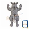 Fierce Realistic Wolf Mascot Costume