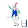 Green Easter Wendell Rabbit Mascot Costume