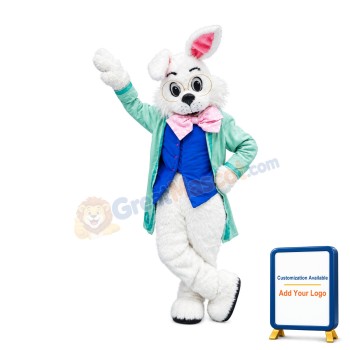 Green Easter Wendell Rabbit Mascot Costume