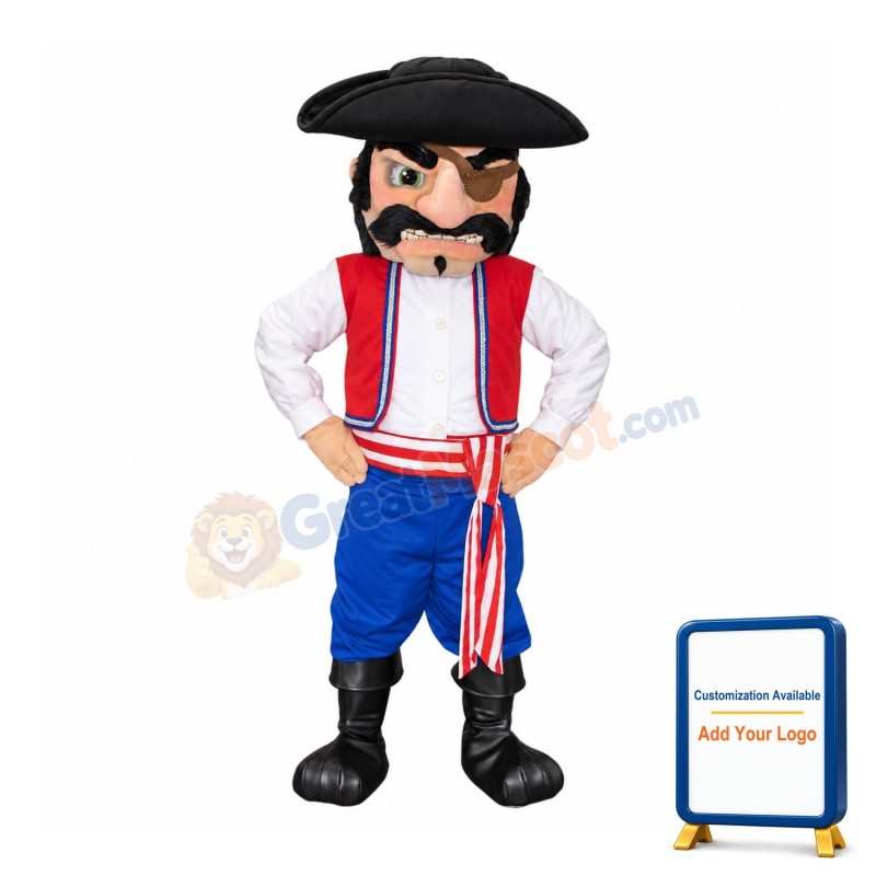 Pirate Man Mascot Costume