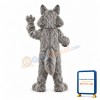 Power Fierce Grey Wolf Mascot Costume