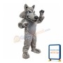 Power Fierce Grey Wolf Mascot Costume