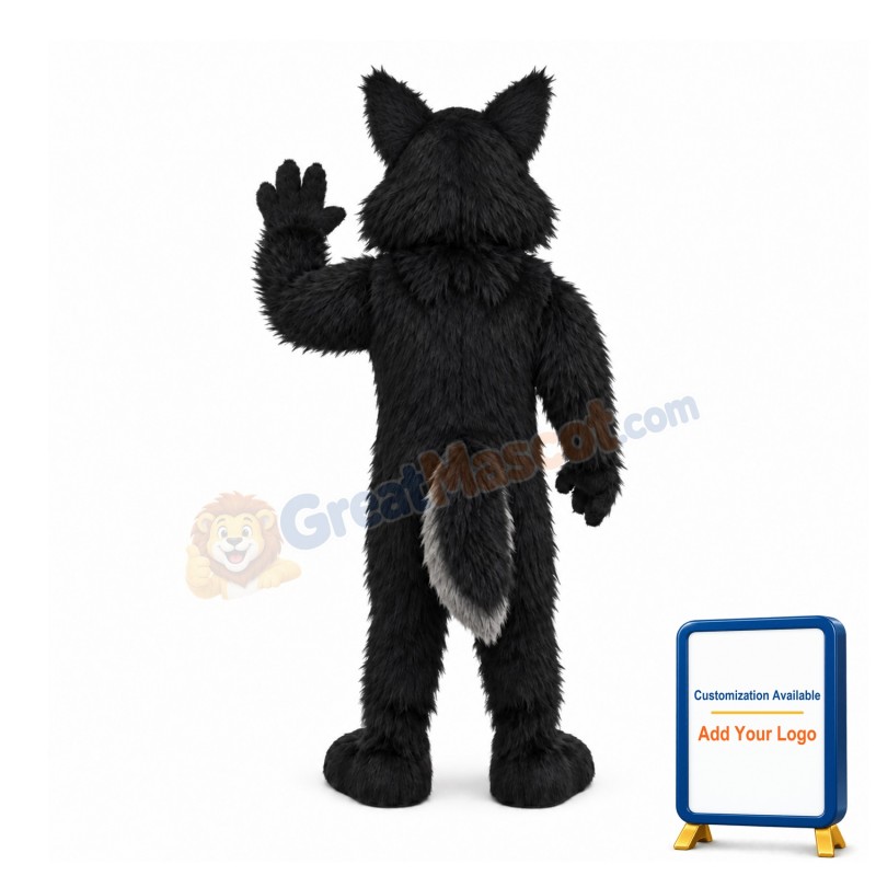 Black Power Fierce Wolf Mascot Costume