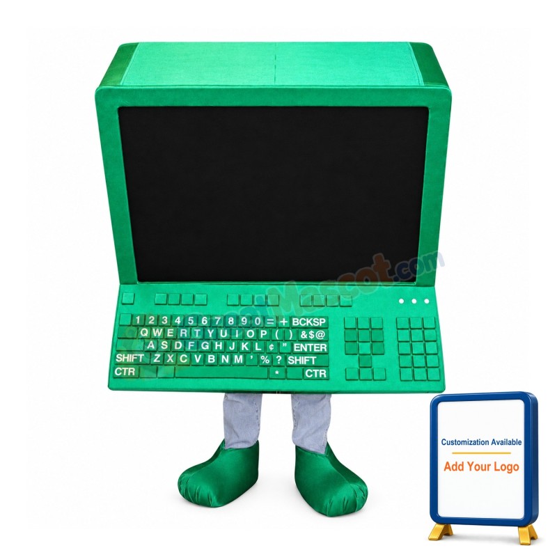 Friendly Computer Mascot Costume