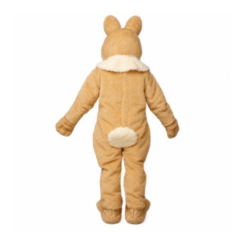 Friendly Brown Easter Bunny Mascot Costume