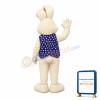 Beautiful White Easter Bunny Mascot Costume