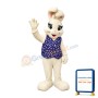 Beautiful White Easter Bunny Mascot Costume