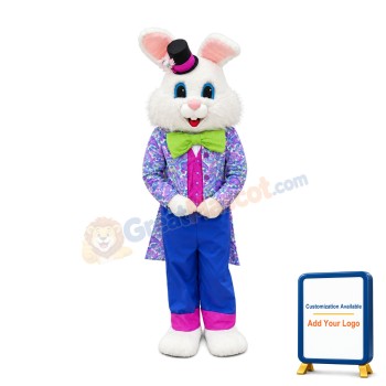 Friendly Lightweight Easter Bunny Mascot Costume