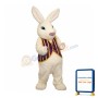 White Easter Bunny Mascot Costume