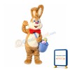 Friendly Brown Bunny Mascot Costume