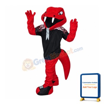 College Red Cobra Mascot Costume