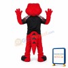 College Red Cobra Mascot Costume
