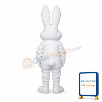 Cute White Easter Bunny Rabbit Mascot Costume