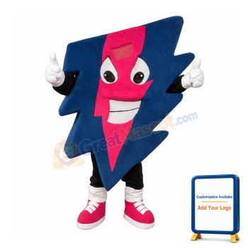 Happy Colorful Lightning Mascot Costume