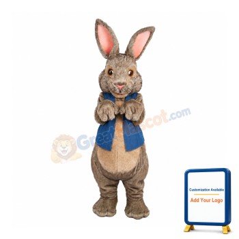 Brown Bunny Rabbit Mascot Costume