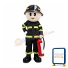Young Fireman Mascot Costume