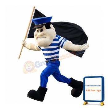 Power Navy Soldier Mascot Costume