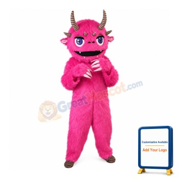 Pink Monster Mascot Costume