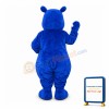 Blue Hippo Mascot Costume