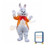 Orange Suit Easter Bunny Mascot Costume