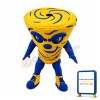 Yellow Power Tornado Mascot Costume