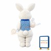 Friendly White Easter Bunny Mascot Costume
