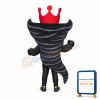 Black Tornado Mascot Costume